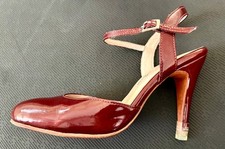 Mr. Tango Shoes 8M Burgundy Patent Leather Orthopedic inside Leather outsole