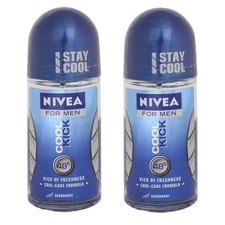 Nivea Cool Kick Roll On For Men, 50Ml Pack Of 2 
