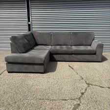 DFS orka large grey L shape corner sofa - Delivery Available