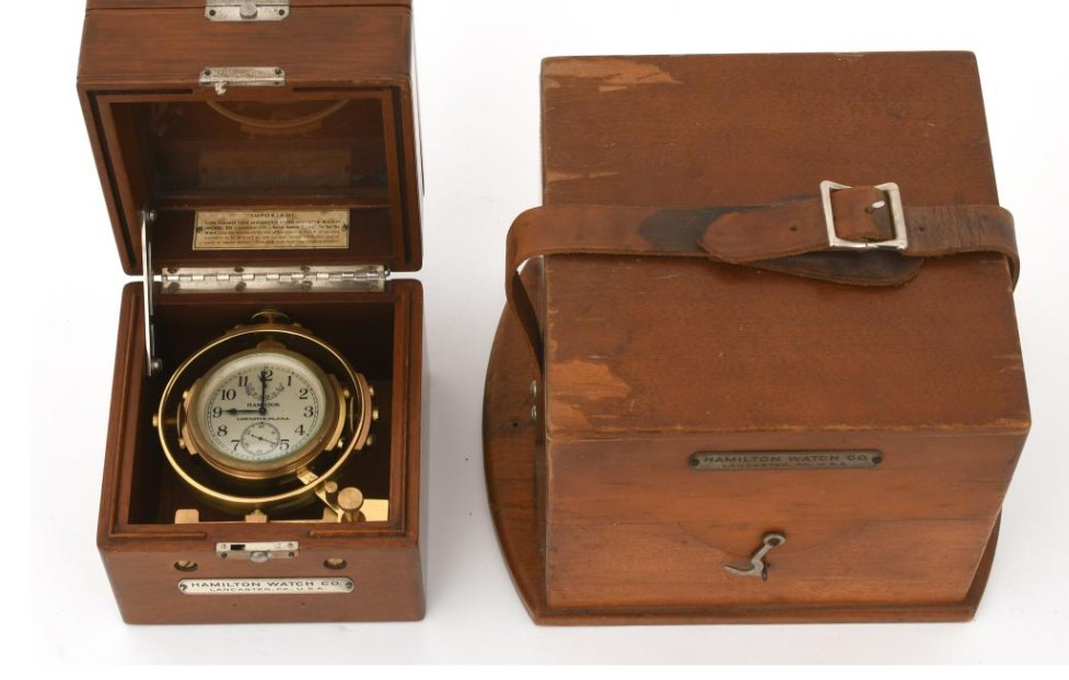 Hamilton Watch model 22 Deck Chronometer Watch ra… - image 1