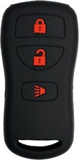 Silicone Key Fob Cover with 3 Buttons for 2002-2019 Frontier Xte Color: Black1