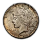 1922-S $1 Silver Peace Dollar - Colorful Original Toning - Semi Key Date - D4729
