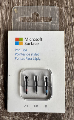 Microsoft (MIJ22) Surface OEM Pen Tips 3 Size Pack [2H, HB, B] | GFU-00001