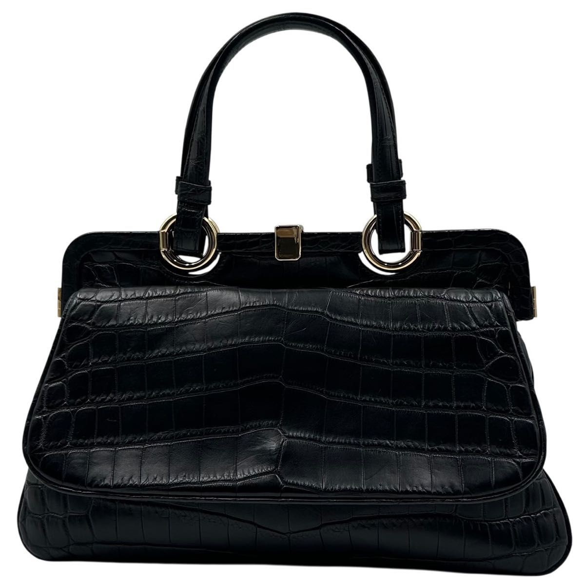 Bottega Veneta Leather Tote Bag Black Gold Hardware 19x30x3.1in Used thumbnail 2