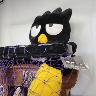 Rare Vintage 1998 Sanrio Badtz-Maru Basketball Pajama Holder Plush
