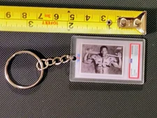 Bo Jackson Black And White Psa10 Style Keychain 