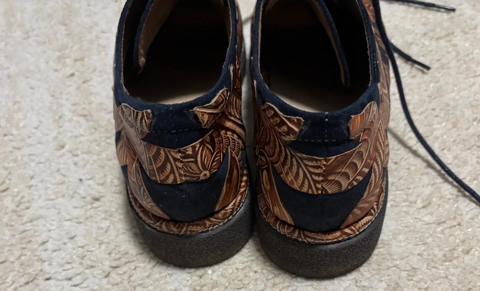 Spring Step L'Artiste Jigsaw Leather Oxford Shoes Lace-Up - 8 US - Image 4 of 4