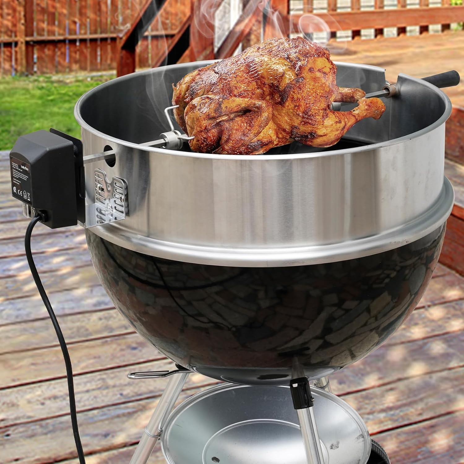 Universal Barbecue Grill Rotisserie Motor Bracket - Easy Screw-In Installation