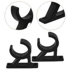 2pcs Boat Hook Holder: Black Quick Release Pole/Oar Holders - 42mm Nylon Pipe