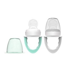 Dr. Brown's Silicone Feeder 2pk - Mint Gray - BPA-Free