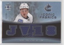 2015-16 Upper Deck Ultimate Collection Iconic Fabrics 13/65 Jake Virtanen ez4