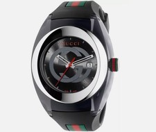 New Gucci Sync XXL YA137101 Men's Quartz Rubber Band Watch - Retail Price 680