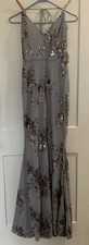 NWT Windsor Formal Fit &Flare/trumpet Sequins Dress Small Corset And Zip Back