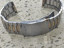 SEIKO STEEL /GOLD 19 mm BRACELET Ref E047 Seiko Automatic 6119 /6139/6309 Y