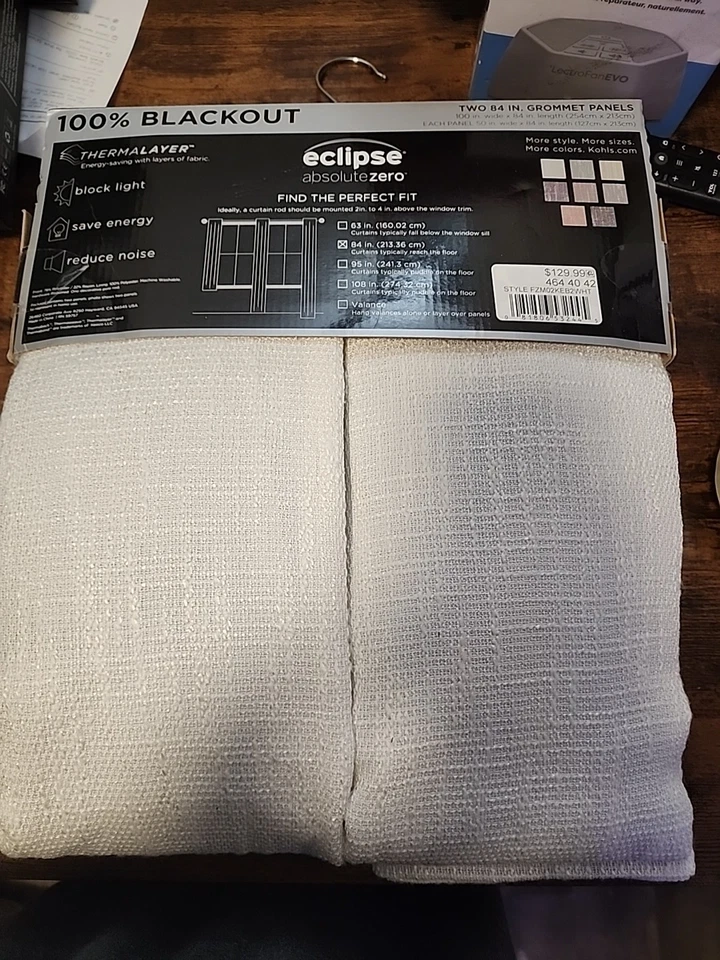 Eclipse Absolute Zero Blackout 100INX84INCH Curtain Panel - Image 3 of 4