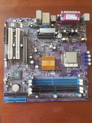 ECS Elitegroup P4VMM2 Socket 478 P4 mATX MB W/Pentium 4 2.4GHZ SDRAM & DDR1 Ram