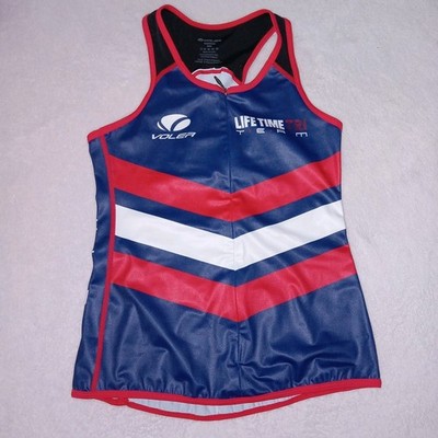 Voler Womens Triathlon Lifetime Trip Team Cycling Swimming Running Jersey Sz S