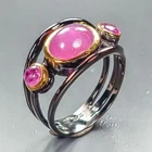 Jewellery Ruby Ring 925 Sterling Silver Size 6 /R465837