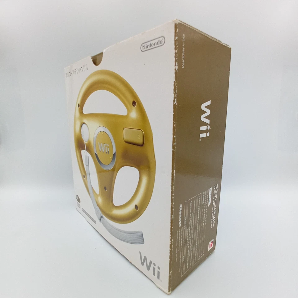 Club Nintendo Mario Kart Wii Gold Golden Handle Wheel from Japanese In Box - Image 4 of 4