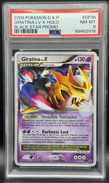 Pokemon TCG Giratina LV.X #DP38 Black Star Promo 2009 PSA 8 *LOW POP*