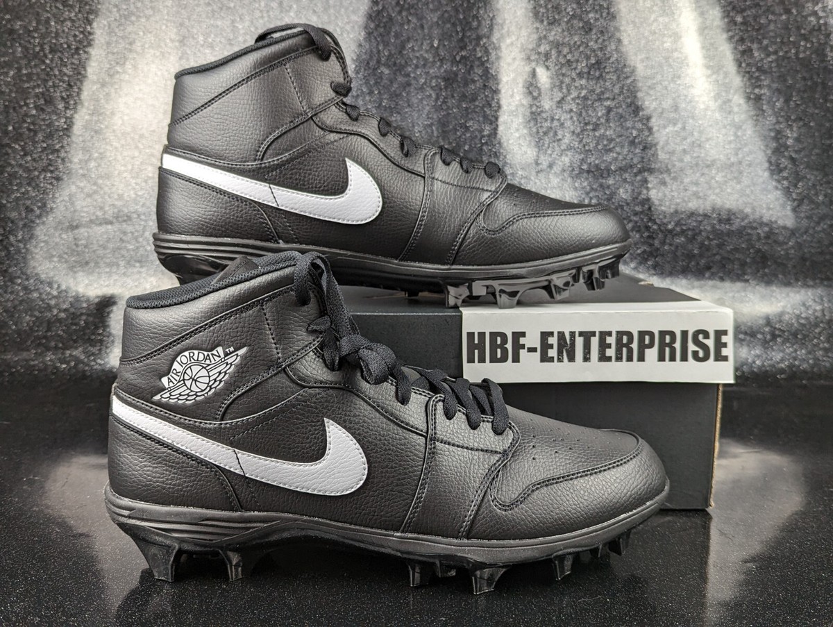 Nike Air Jordan 1 Mid TD 2023 Black White Football Cleats  display picture 1
