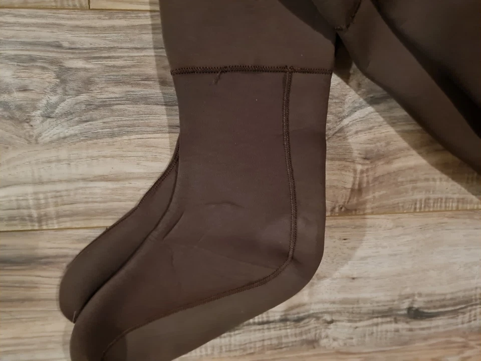 Vintage Pro Line Neoprene Insulated Chest Waders Brown Men's Overalls Size M (i6 - Image 3 of 4