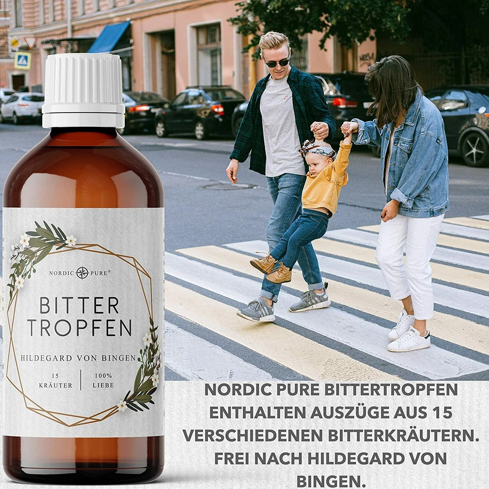 Bitterstoffe Bittertropfen nach Hildegard von Bingen, 100ml mit 15 Bitterkäutern - Bild 4 von 4