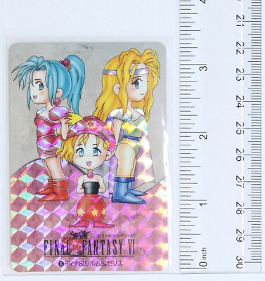 Terra & Relm & Celes No.6 - FINAL FANTASY VI Holo Card | eBay