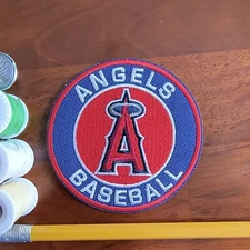 Los Angeles Angels Patch Halos MLB Baseball Embroidered Iron On Patch 3"