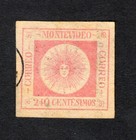 Uruguay 1859 stamp Mi#13a Forgery used CV=108$ lot 3