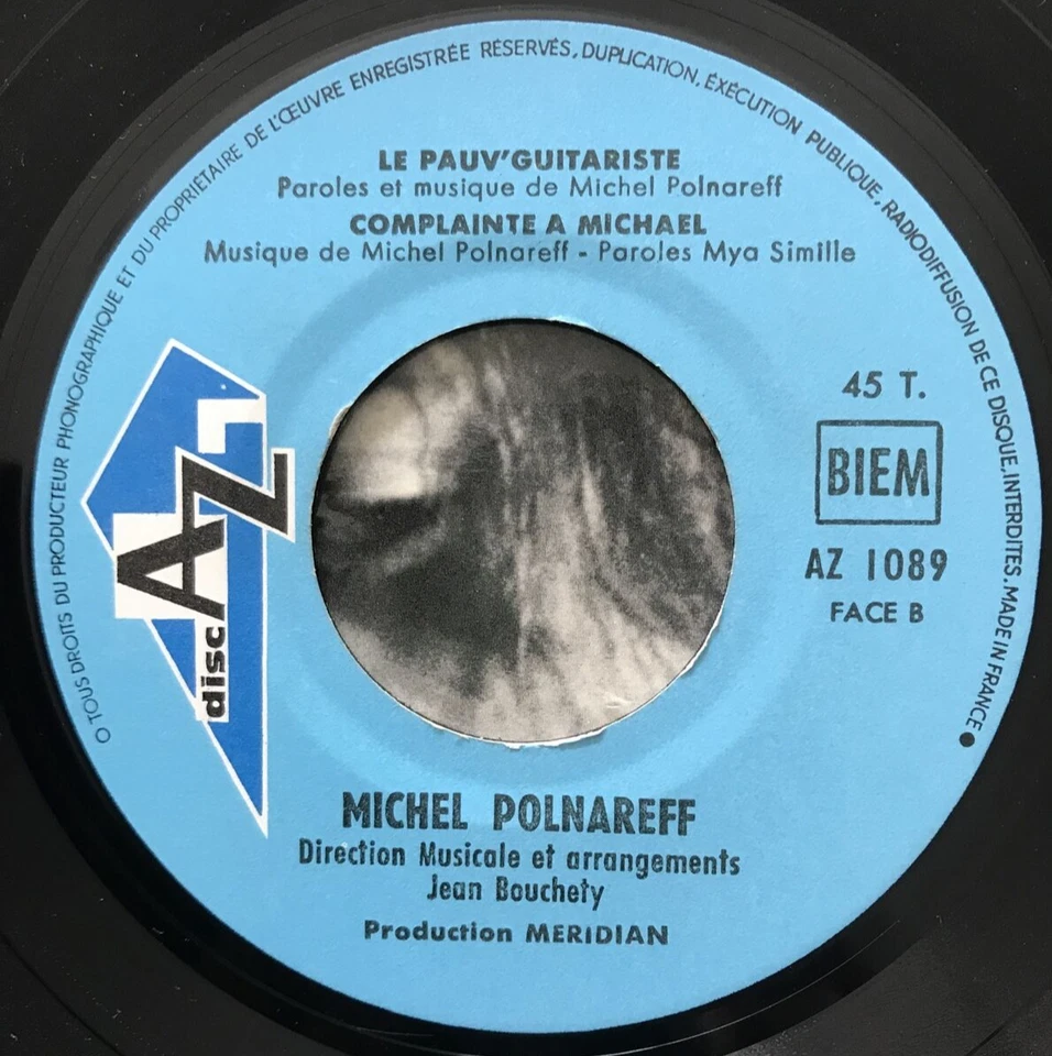 Michel Polnareff - Ta-Ta-Ta-Ta 4 Track 7'' Vinyl FRANCE 1967 CLEANED/TESTED EX - Image 4 of 4
