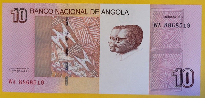 ANGOLA TEN (10) KWANZAS UNCIRCULATED BANKNOTE,  Multi-Ship Discounts Given