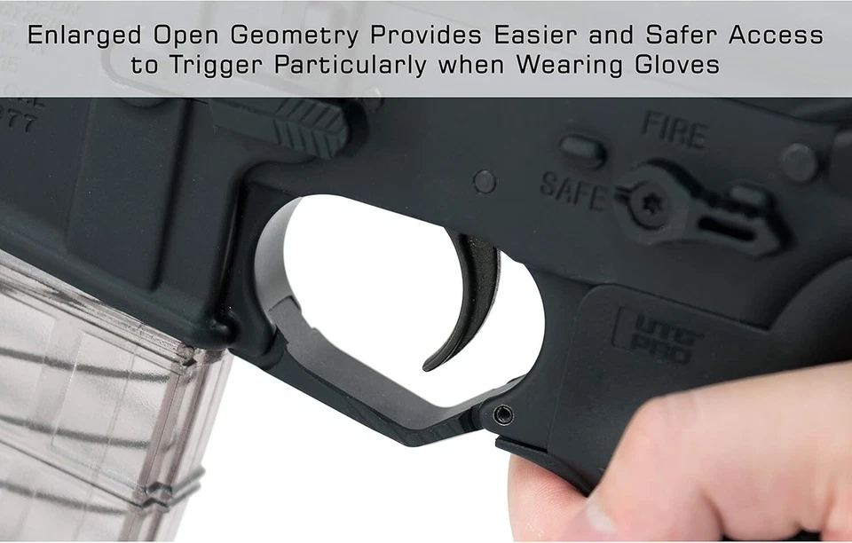 UTG Oversized Trigger Guard, Matte Black,Rifle Parts - Image 2 of 4