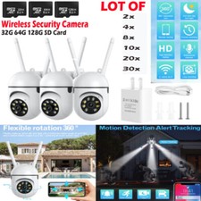   LOT OF Wireless WiFi Security Camera System Smart indoor Night Vision Cam 1080P