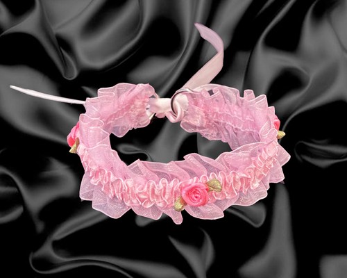 Baby Pink Sissy Lace Lolita Kawaii Cosplay Fancy Dress Collar Choker Necklace - Picture 4 of 9