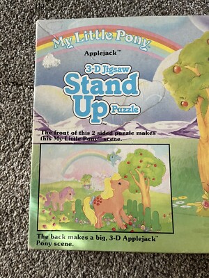 Vintage 84 My Little Pony Stand Up 3D Puzzle By Warren Applejack