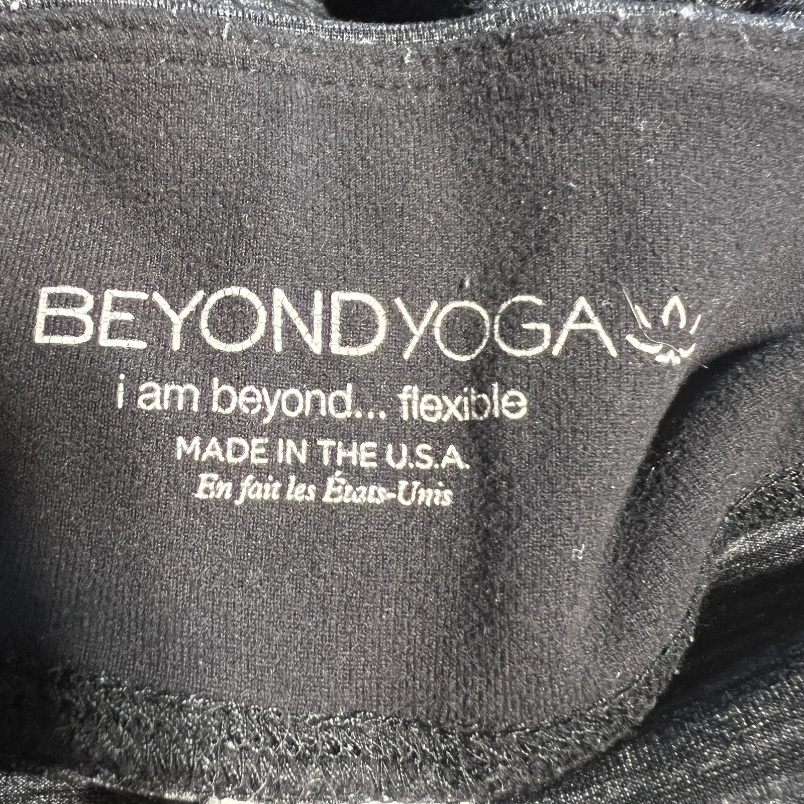 beyond-yoga striped crop gym athleisure leggings