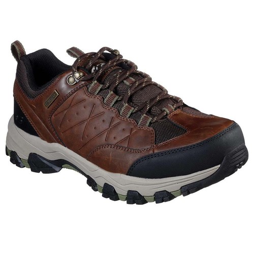 Skechers Selmen Helson Mens Waterproof Shoes 7 Light Brown