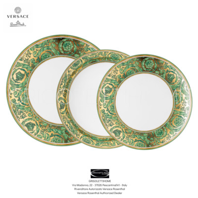 Versace Rosenthal - Medusa Garland Green - Table Setting 3 Pieces