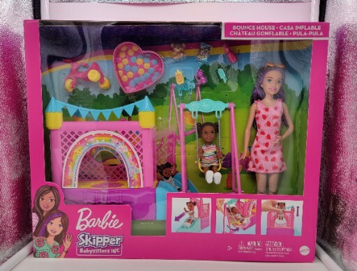 BARBIE Skipper Babysitters BOUNCE HOUSE Playset NEW