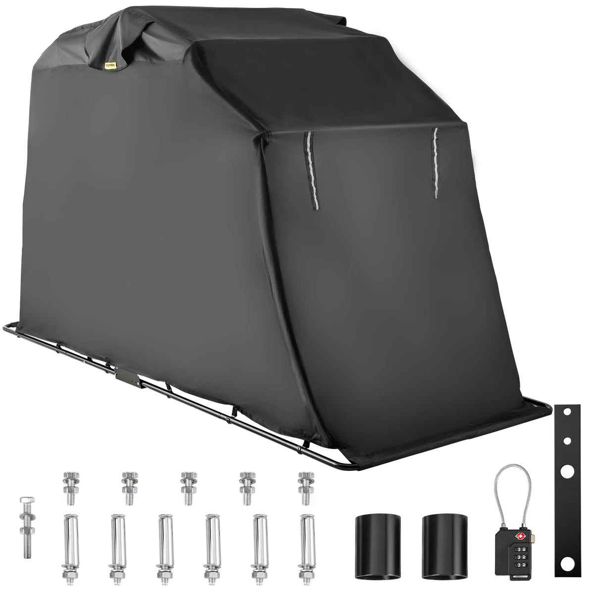 VEVOR Motorcycle Cover Retractable Shelter Tent Garage Waterproof Scooter