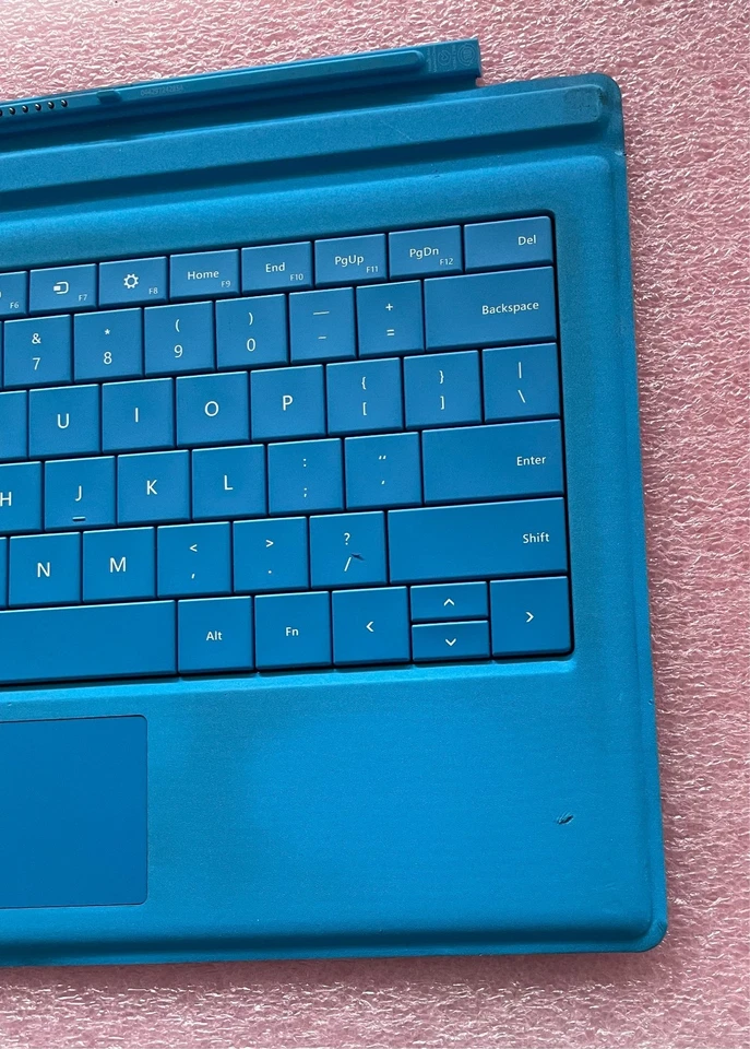 Genuine Microsoft Surface Pro 3 4 5 6 TypeCover Keyboard (1644) Cyan*Read*#04 - Image 3 of 4