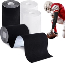 Jenaai 4 Pcs Football Turf Tape Sports Tape Extra Wide Athletic Turf Tape Waterp