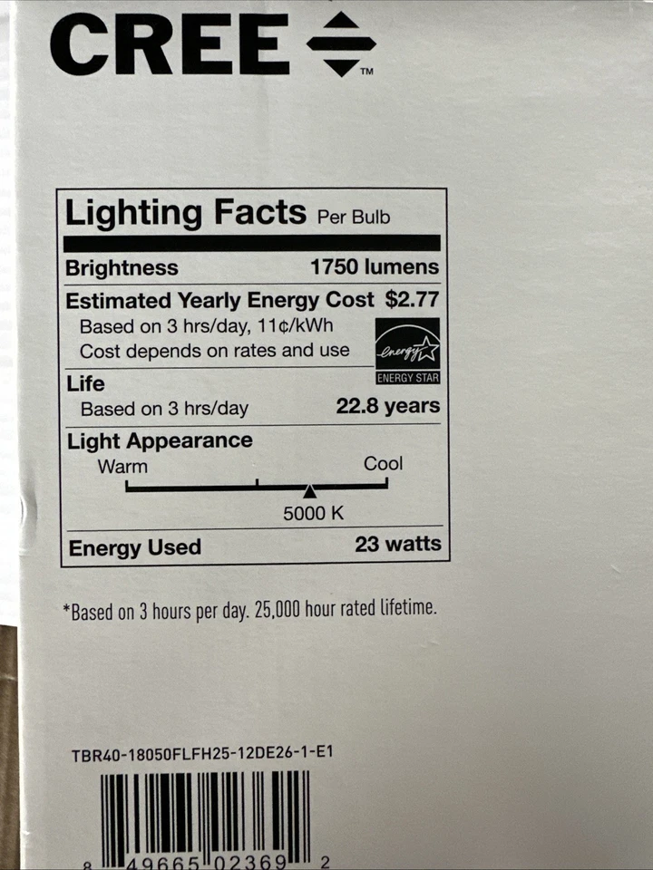 CREE 120w LED BR40 1-Pack Bulb - Image 2 of 2