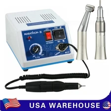 Dental Lab Marathon Electric Micro Motor 35K Rpm Contra Angle Straight Handpiece