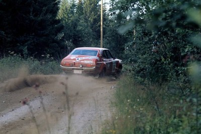 Harry Kallstrom Claes Billstam Datsun 160J 1000 Lakes Rally August- Old Photo 6