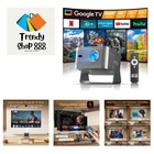 Google TV & 4K Supported Mini Projector with 180-Degree Flexible Projection