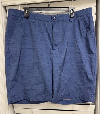 Greg Norman Shorts Mens 38 Blue Performance Golf Stretch Classic Fit Lightweight