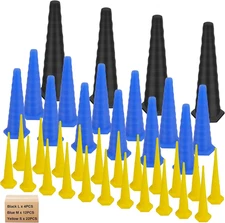 38PCS Hydraulic Oil Service Rubber Plugs, Universal Drip Proof Hose Plugs Kit wi