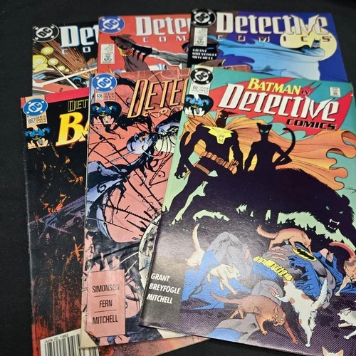 vintage Batman Detective lot 6 1990s DC Comic #612 602 603 662 636 601 Ungraded